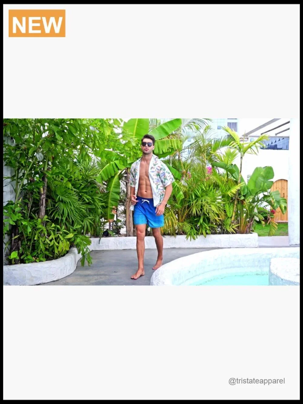 Mens Swim Trunks with Compression Liner 5.5 Inseam Quick Dry Board Shorts
